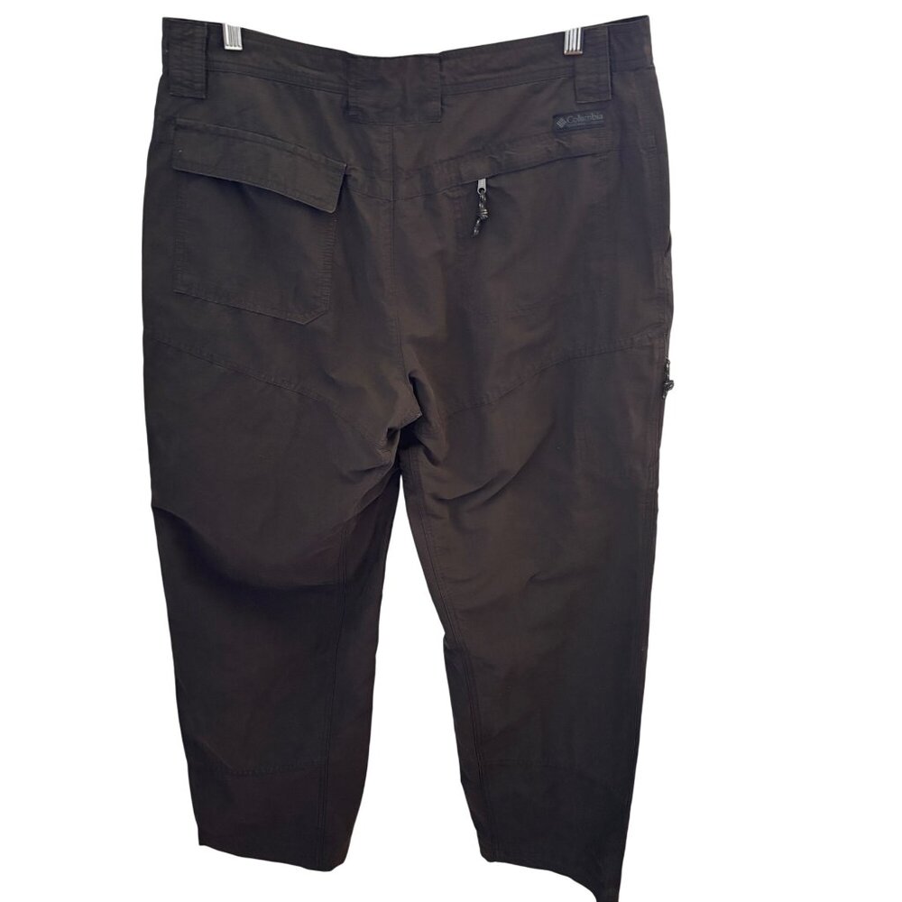 Columbia Men's Dark Gray Hiking Pants Size 36 x 30 Omni Shade Zip Pockets - Picture 2 of 10